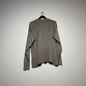 VTG Jhane Barnes Silk 90s Sweater Men XL Crewneck Pullover Lightweight Minimal